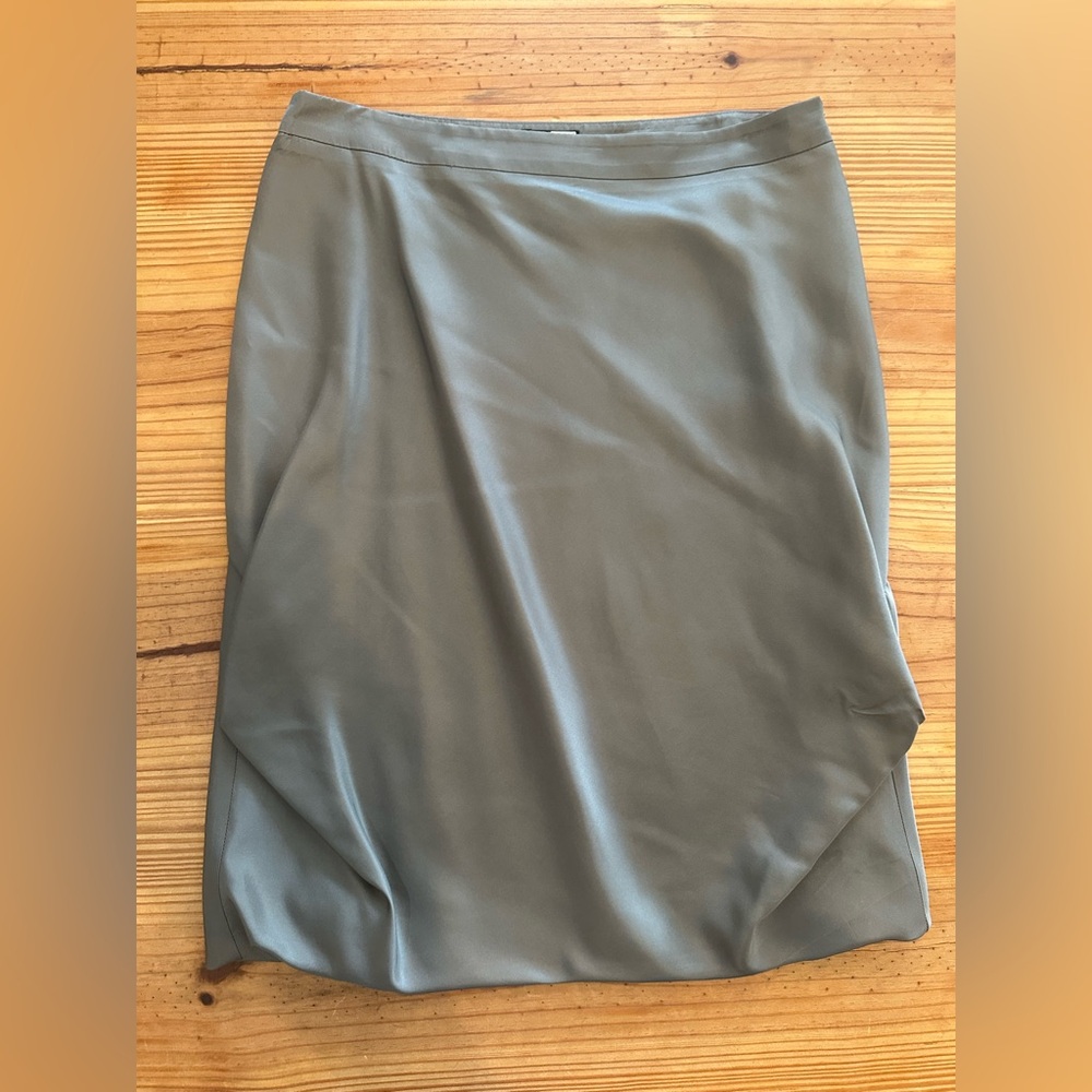 Silk Armani Grey Skirt
